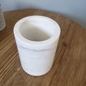 Marble pencil holder